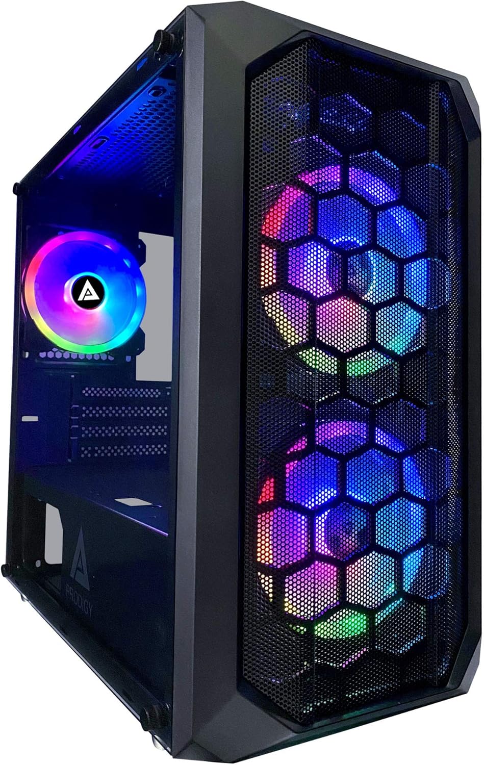 Pink Micro-ATX Gaming Case with Tempered Glass Panel R8040