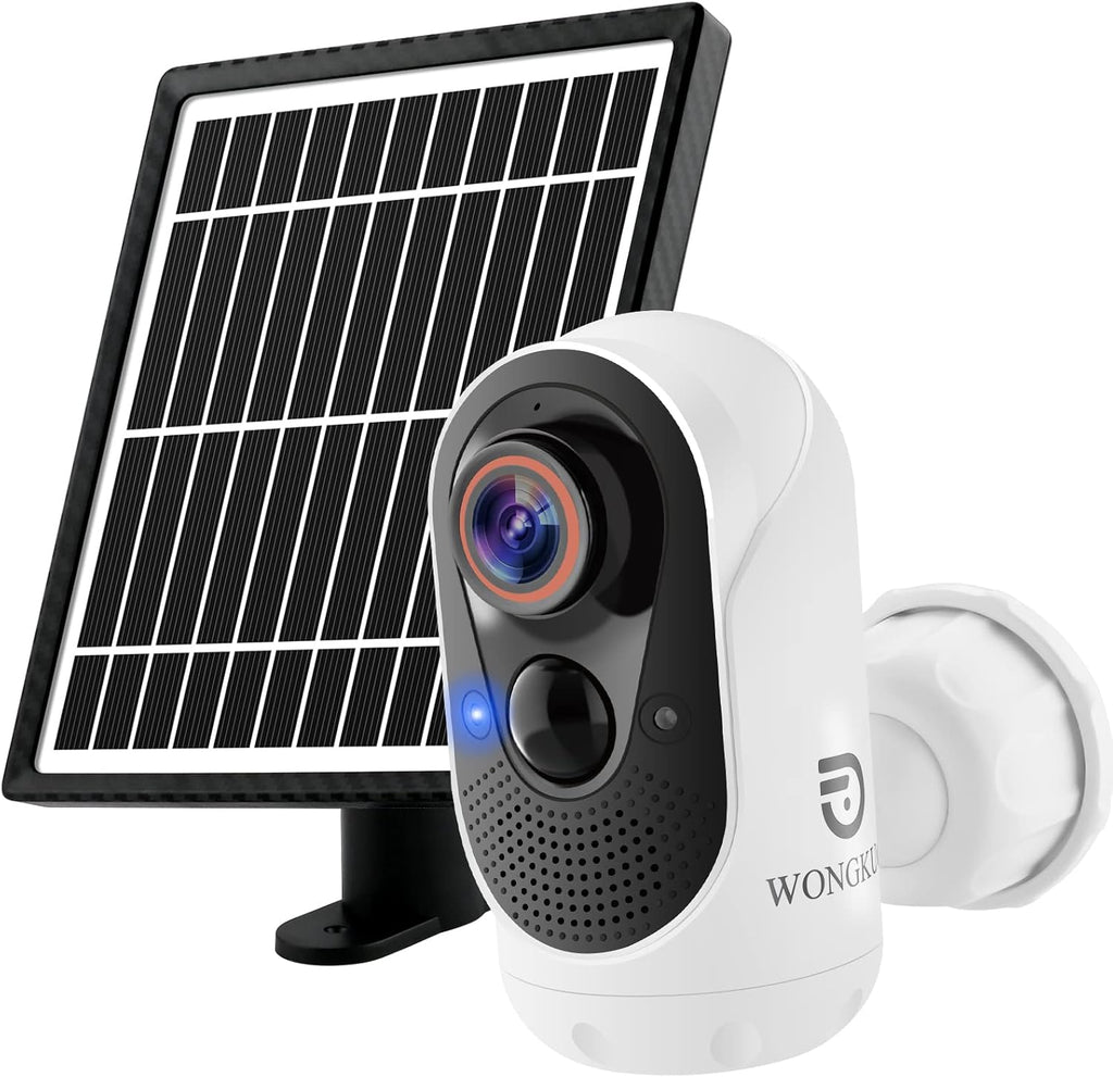 Solar Security Camera Outdoor Wireless 170° Wide View Battery Powered WiFi Night Vision Motion Sensor 2-Way Talk Waterproof U4827