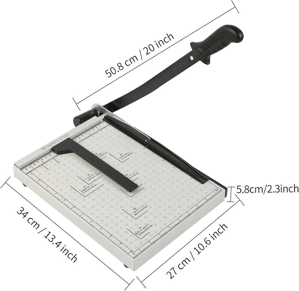 Guillotine Paper Trimmer 15” Cutting Length with Safety Blade Lock X38044