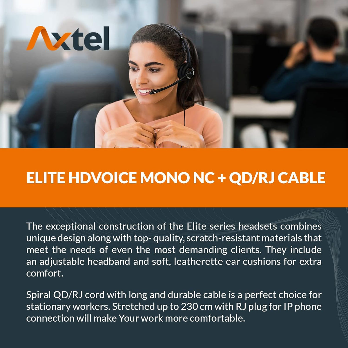 Mono NC Headset with Cable Q233