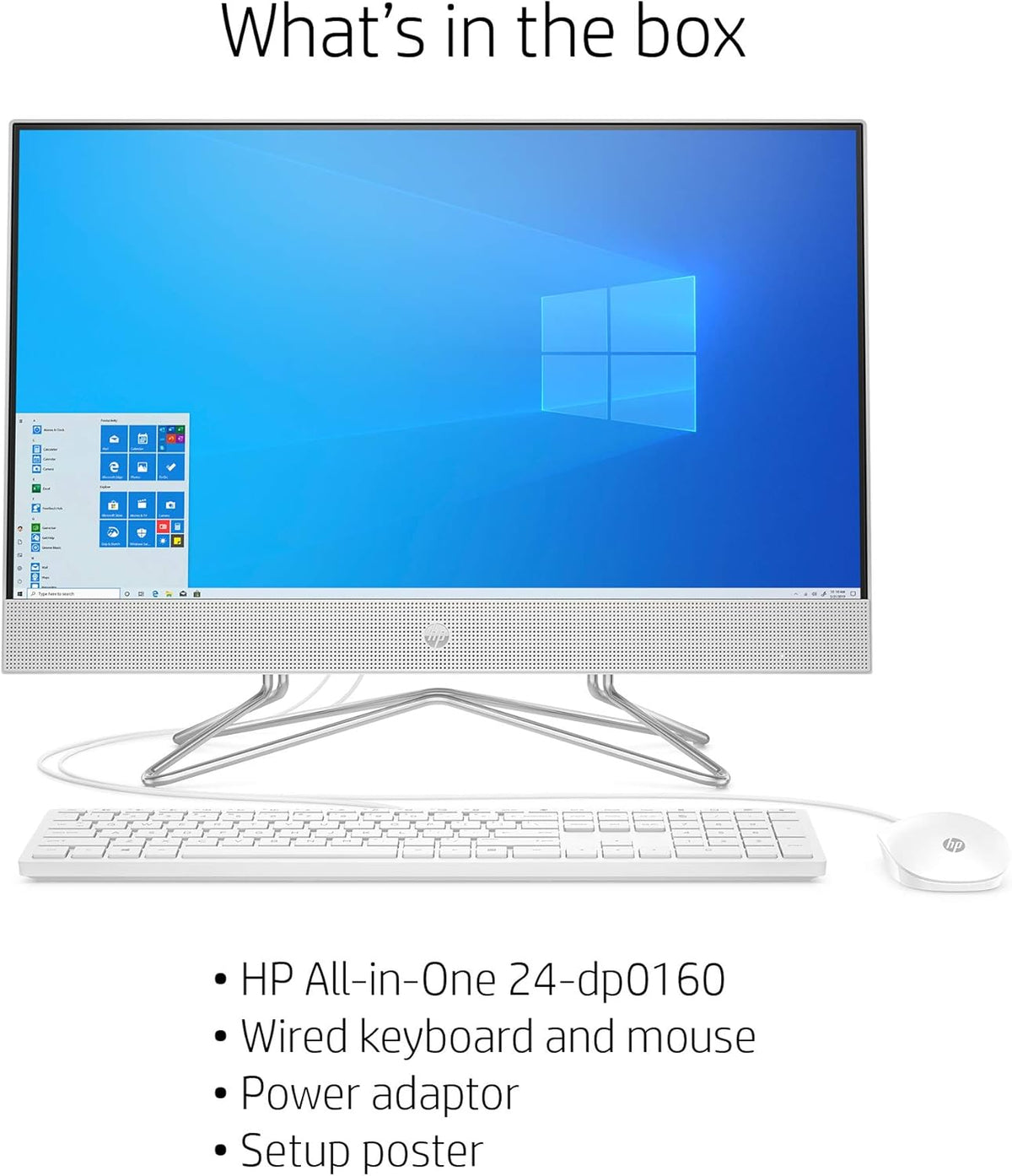 24-inch All-in-One Touchscreen Desktop Computer, AMD Ryzen 5 4500U Processor, 12 GB RAM, 512 GB SSD, Windows 10 Home, Silver I933