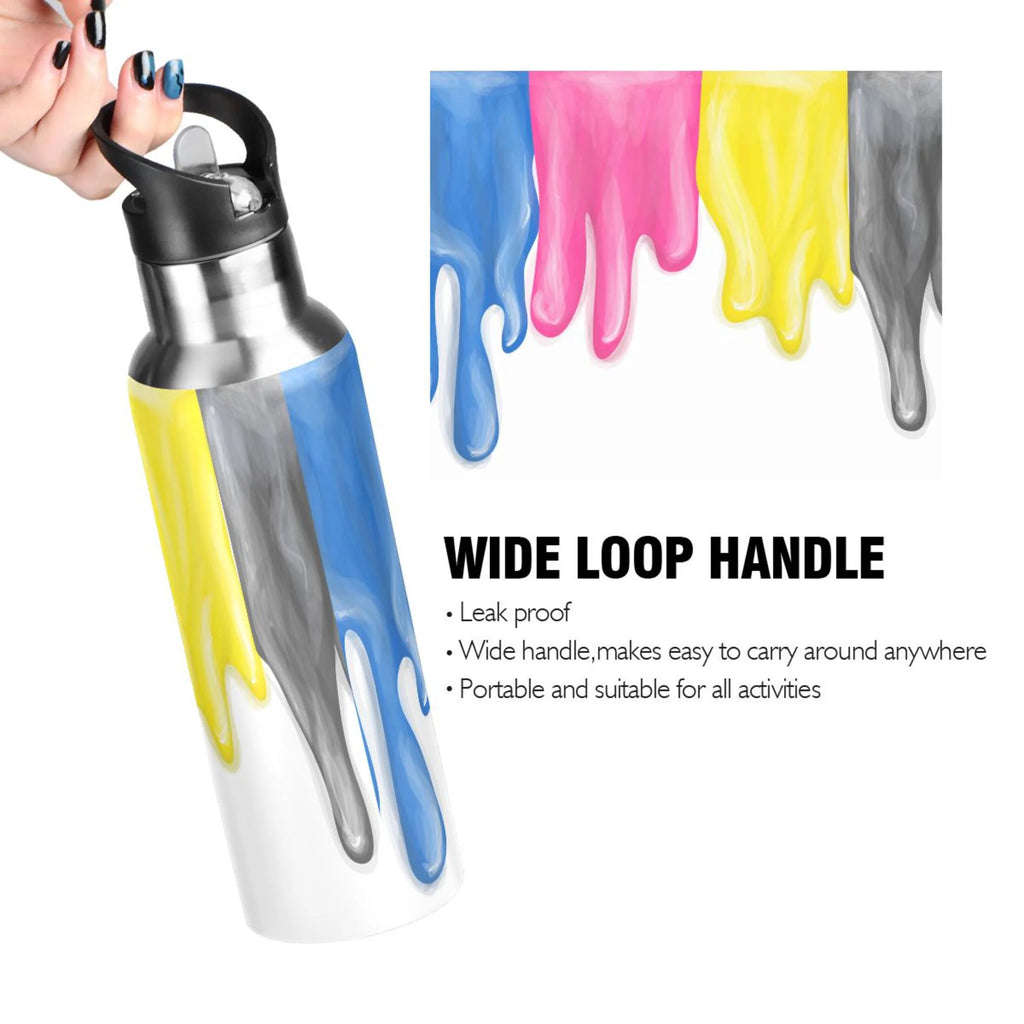 White Vacuum Insulated Stainless Steel Water Bottle 20 OZ M23457