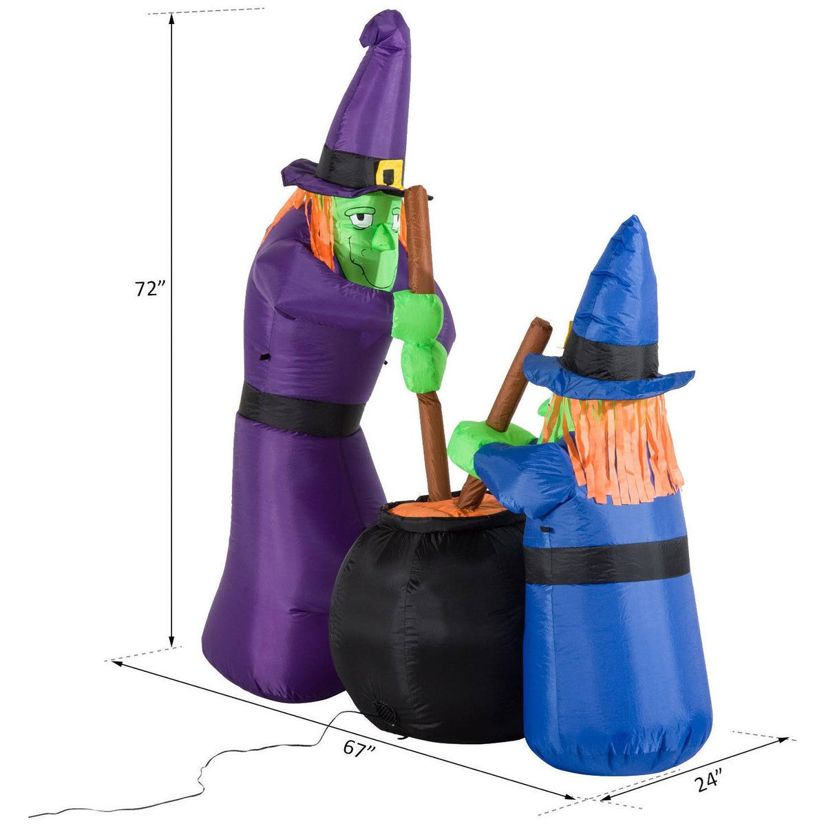 Inflatable Halloween Decoration with Cauldron B17116