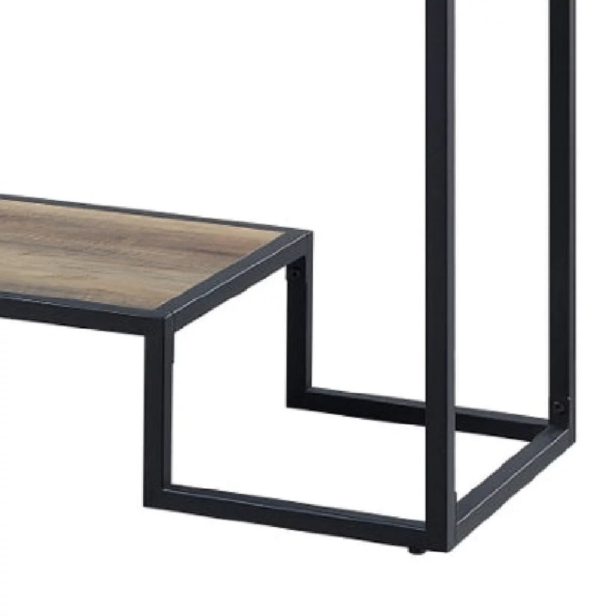 Rustic Oak Wood Sideboard Sofa Table M415983