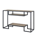 Rustic Oak Wood Sideboard Sofa Table M415983