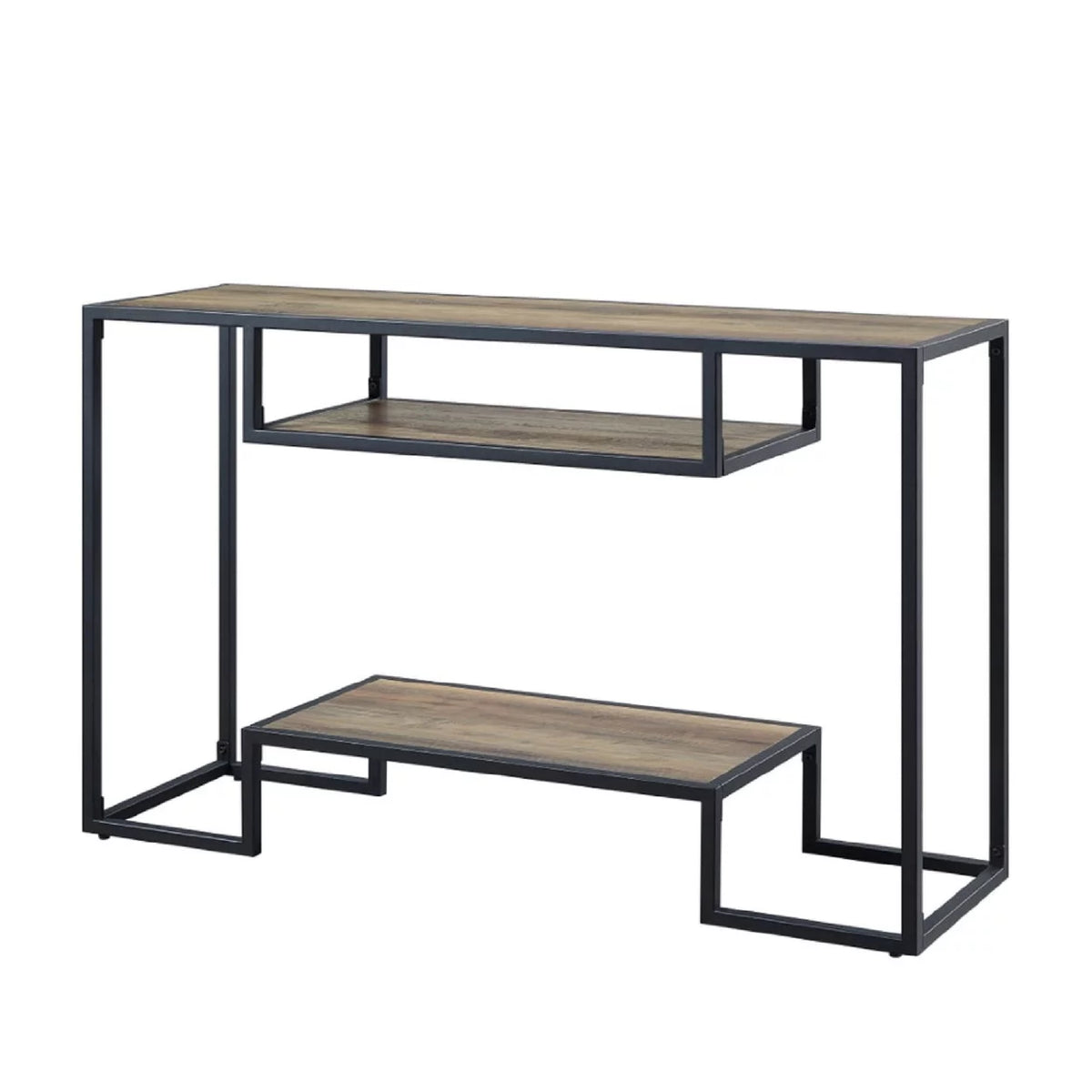 Rustic Oak Wood Sideboard Sofa Table M415983