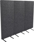 Castle Gray 24 X 62 Freestanding Acoustic Room Divider E8060