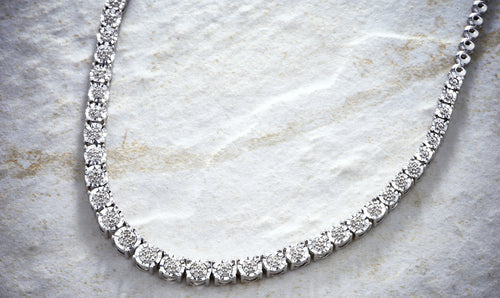 1/3 Carat T.W Diamond Sterling Silver Necklace B646