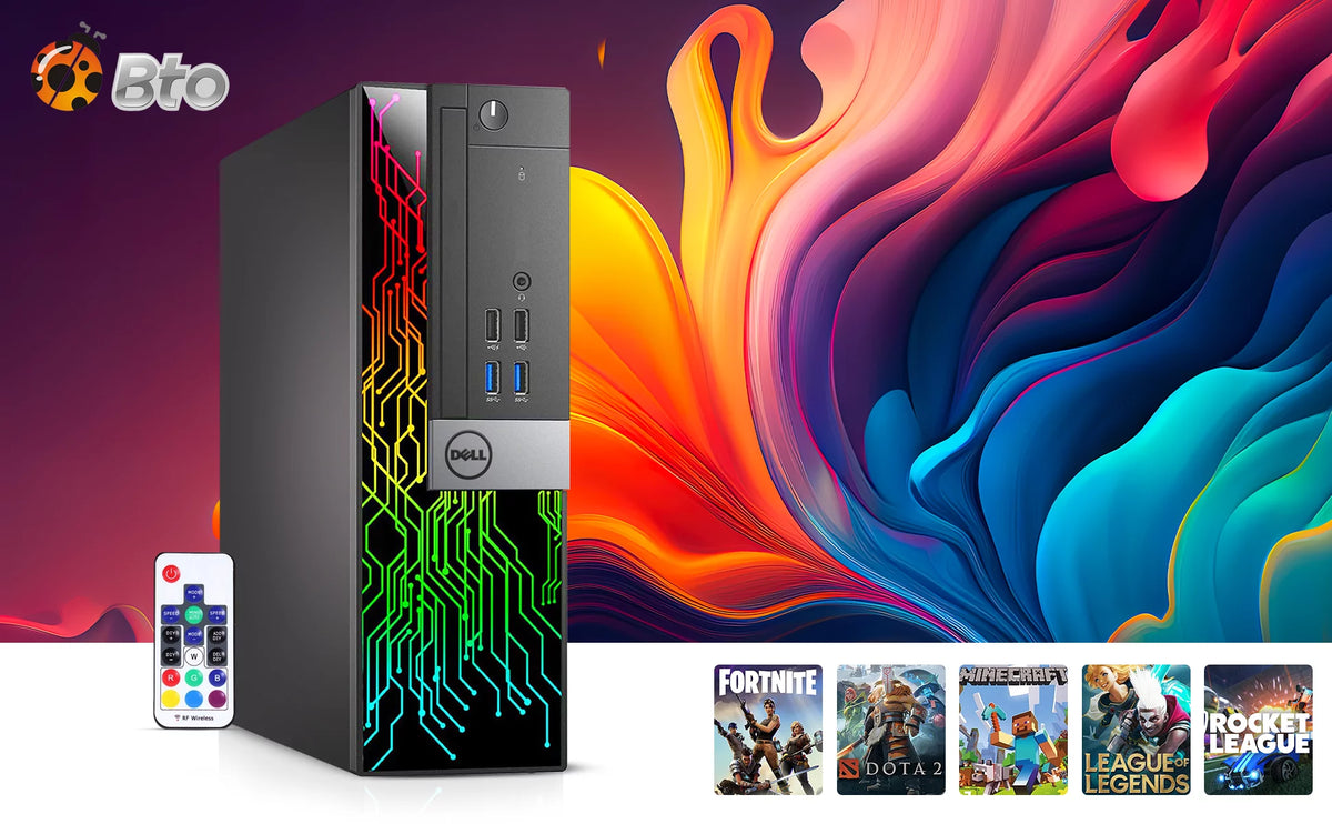 Restored Gaming Desktop PC, Intel Core i7, 16GB DDR4 Ram, 256GB SSD + 1TB HDD L6767