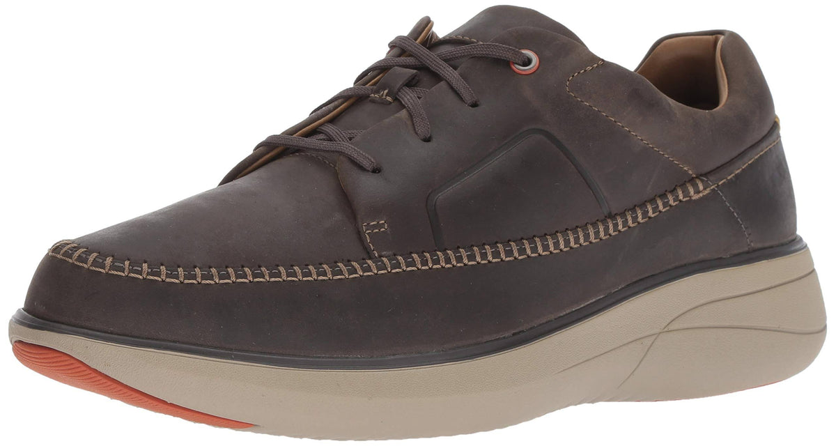 Dark Grey Leather Lace-Up Shoes D834332