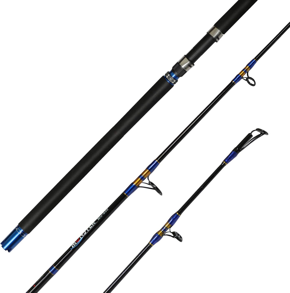 1-Piece Saltwater Jigging Rod 6-Feet Heavy Pack of 2 M823190