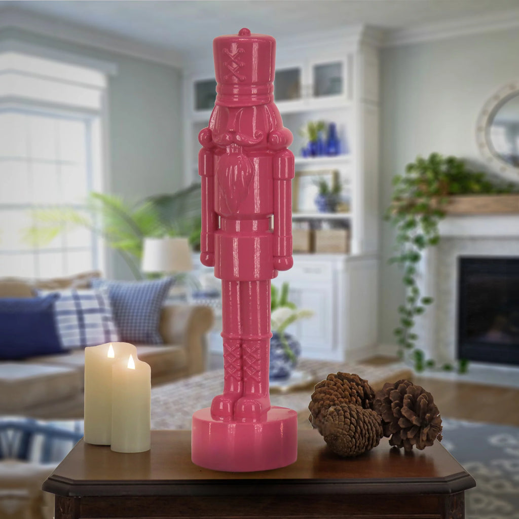 Resin Christmas Nut Cracker, Pink, 24in C95686