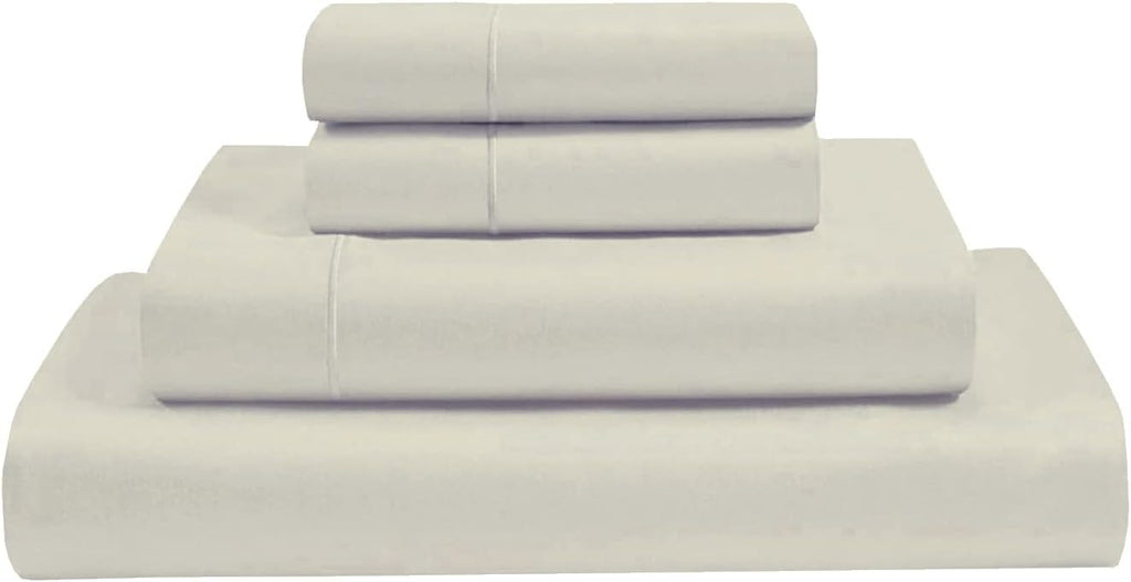Ivory California King Size 4 Pcs Bed Sheets Set T70419