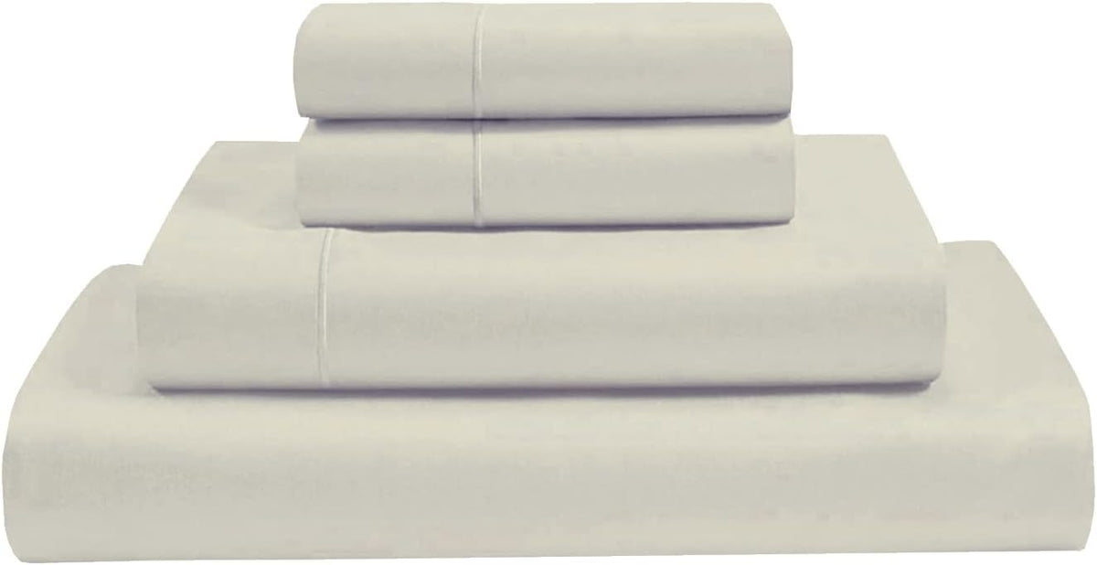 Ivory California King Size 4 Pcs Bed Sheets Set T70419