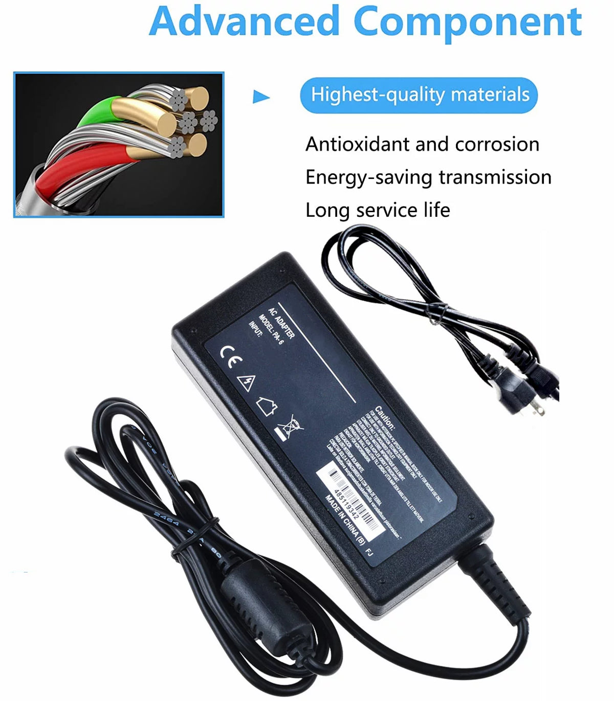 Compatible AC Adapter Replacement Battery Charger Power Supply Cord PSU L7977
