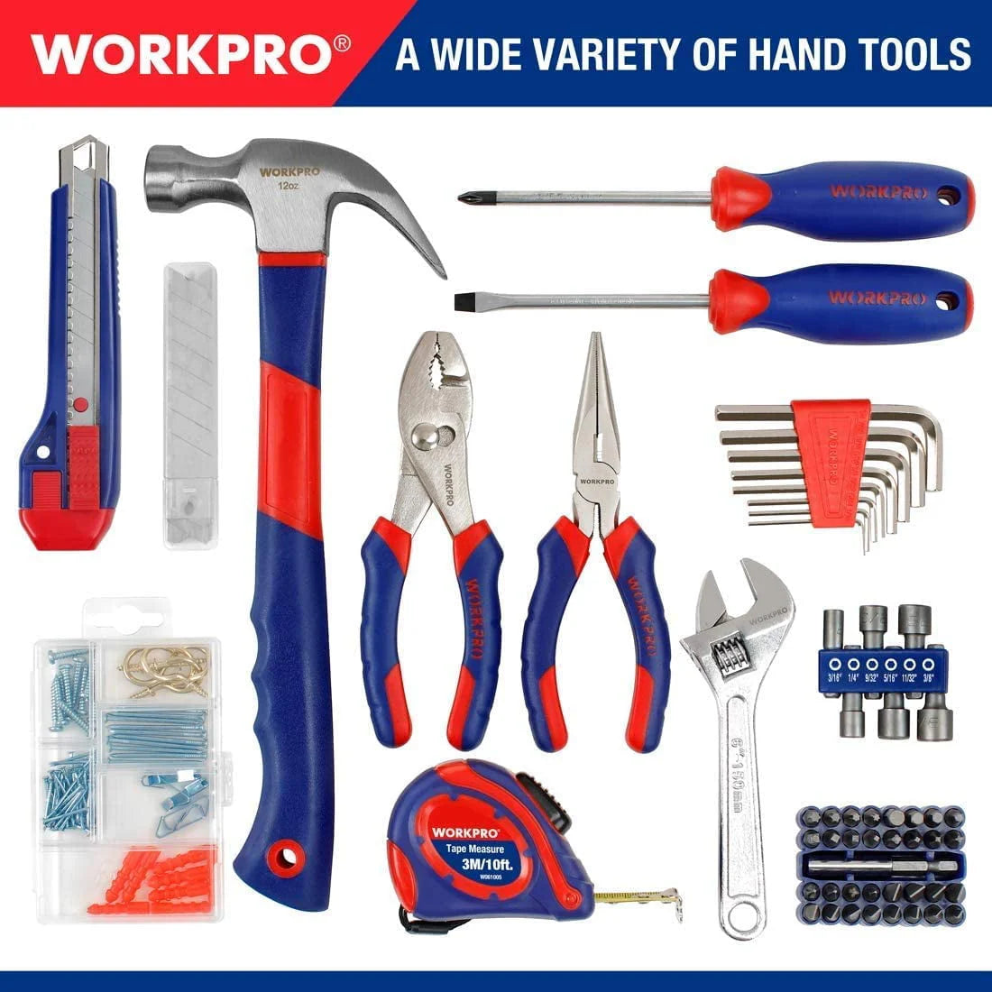 12V Cordless Drill 177 Pieces Combo Kit with Storage Bag and Lithium-Ion Battery & Charger D80661