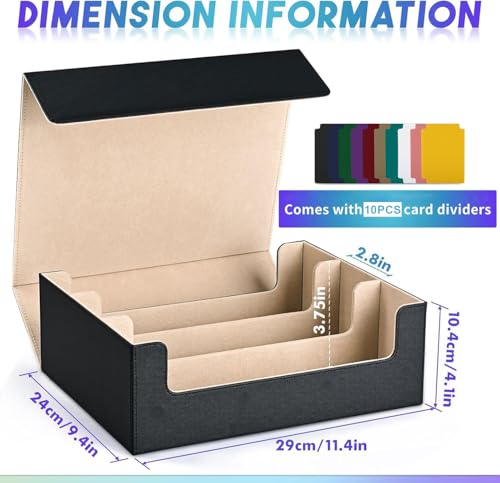 1800+ PU Leather Magnetic Card Storage Box Z756