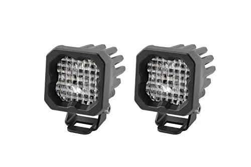 White Wide LED Pod Light Pair Y326