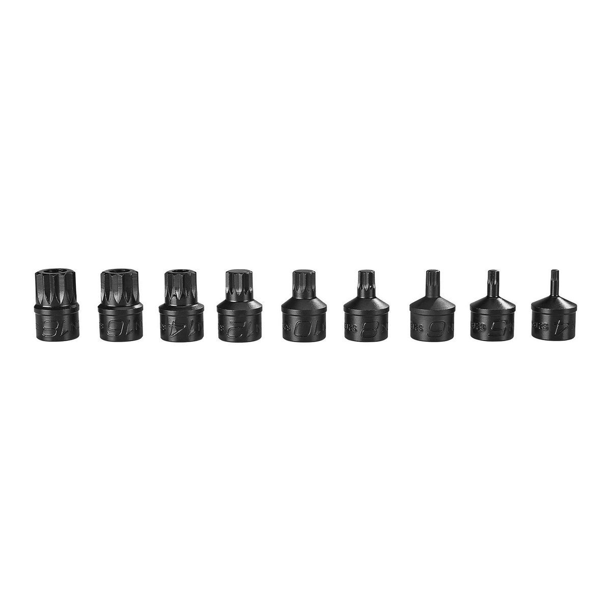 3/8 in. Drive Triple-Square Impact Bit Socket Set, 9-Piece P141