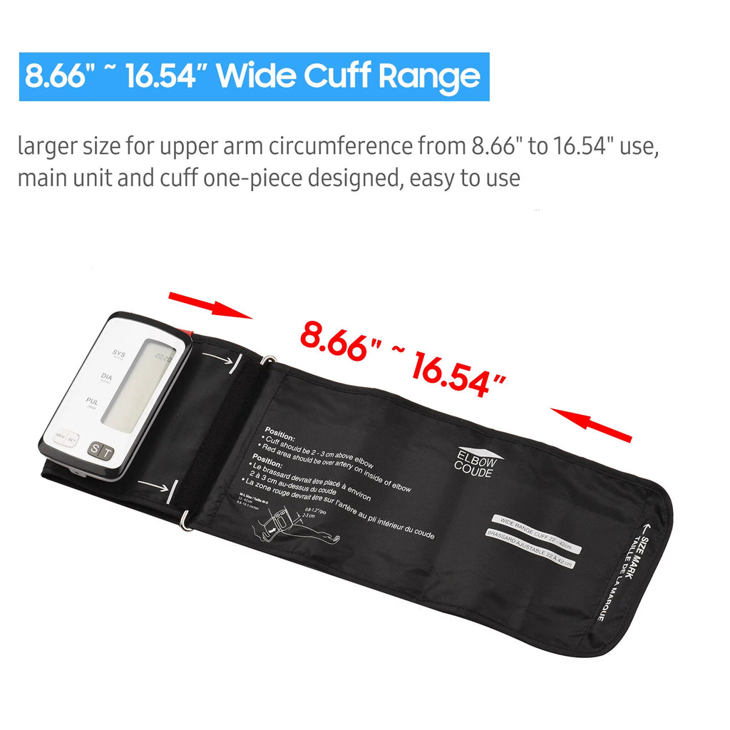 Automatic Upper Arm BP Cuff with 3.2-inch LCD Display J542519