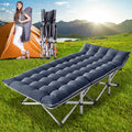 Folding Camping Cots with 2 Sided Mattress and Carry Bag L981