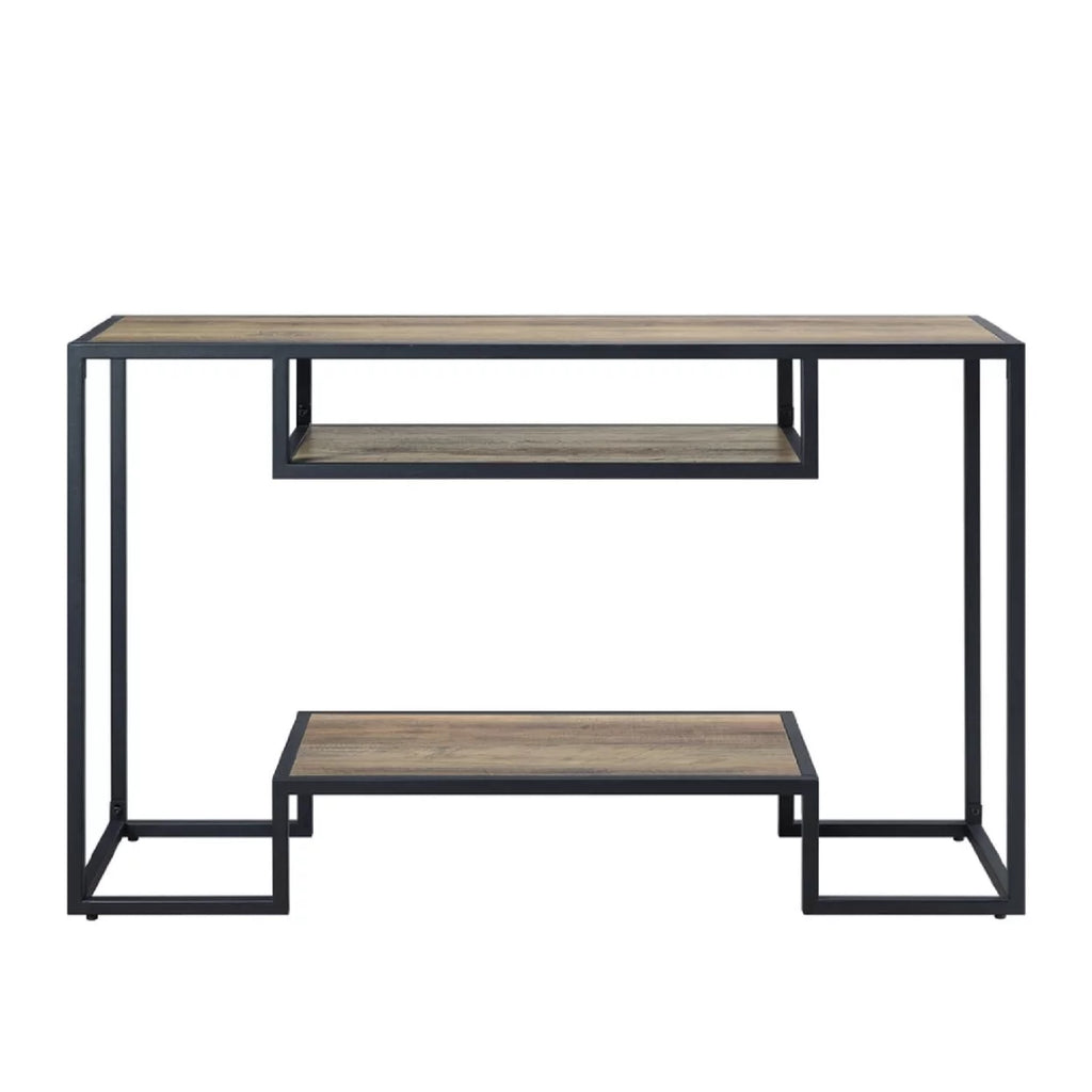 Rustic Oak Wood Sideboard Sofa Table M415983