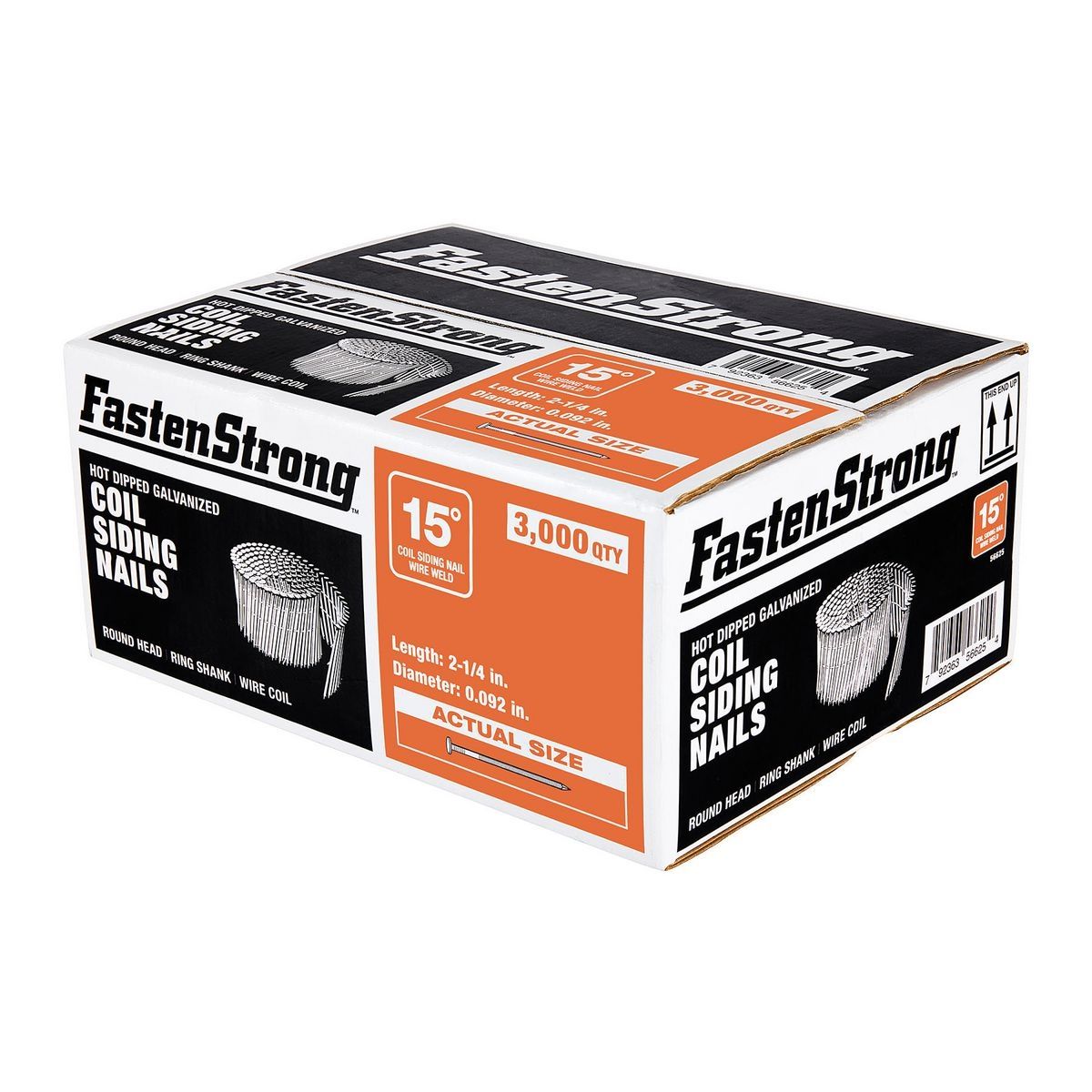 2-1/4 in. Galvanized Coil Siding Nails, 3000-Pack Y874