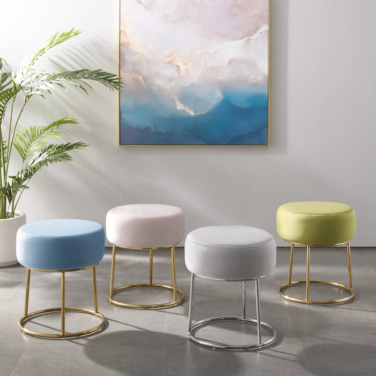 Gold Vanity Stool G740961