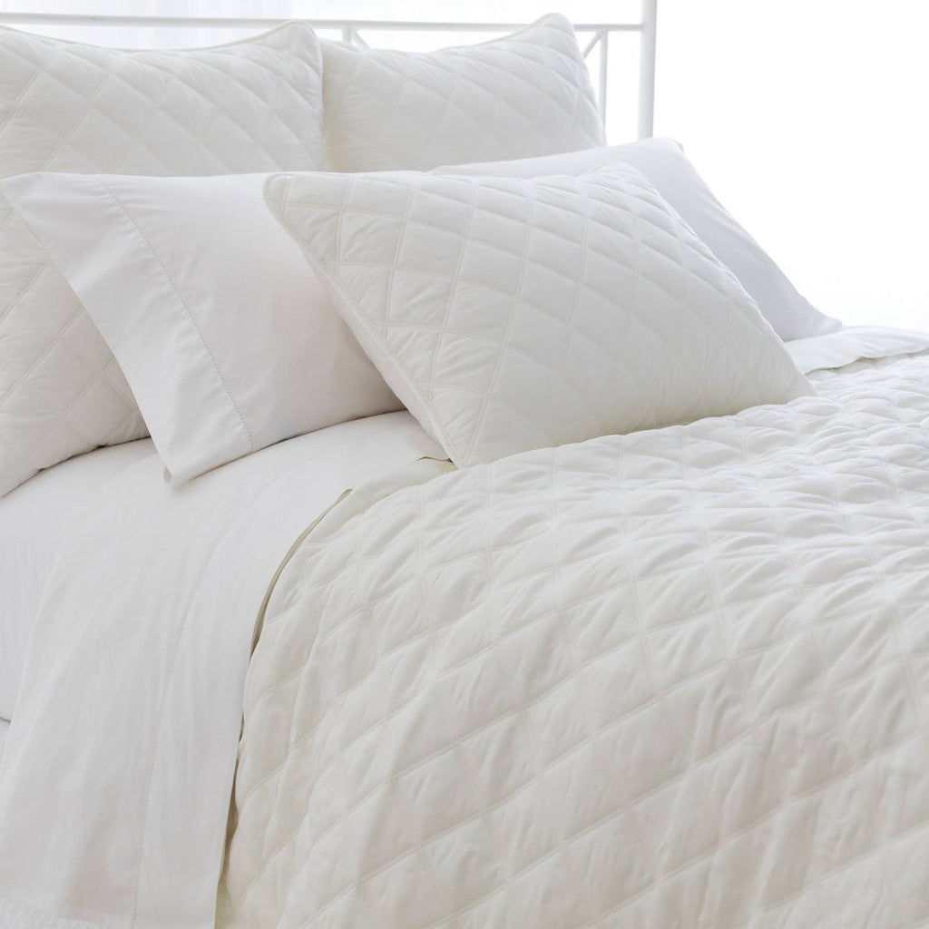Ivory Quilted Coverlet P338924
