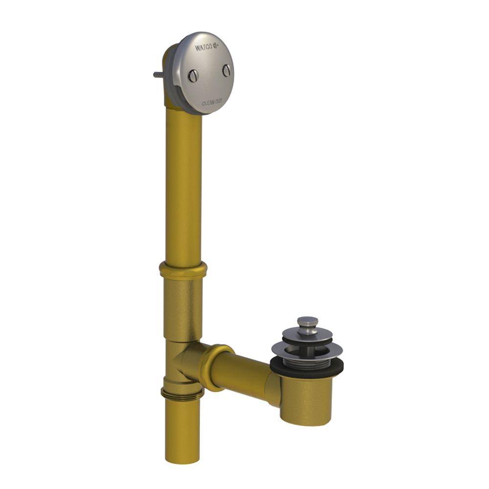 Brushed Nickel Push Pull Bath Waste S773
