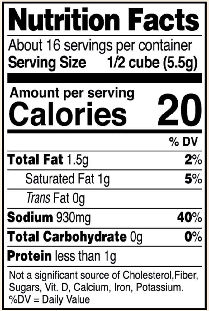 Bouillon Cubes 3.1 Ounce Pack of 12 B202918
