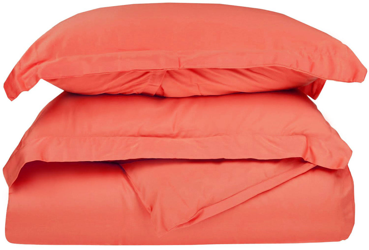 300 Thread Count Cotton Solid Duvet Cover Set King/California King W39019