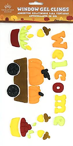 Winter Gel Cling Stickers for Windows and Mirrors, 6 Sheets F24781