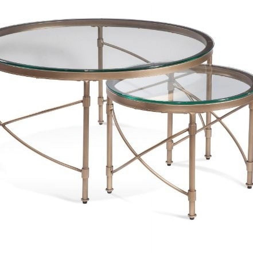 Antique Gold Round Cocktail Table P40148