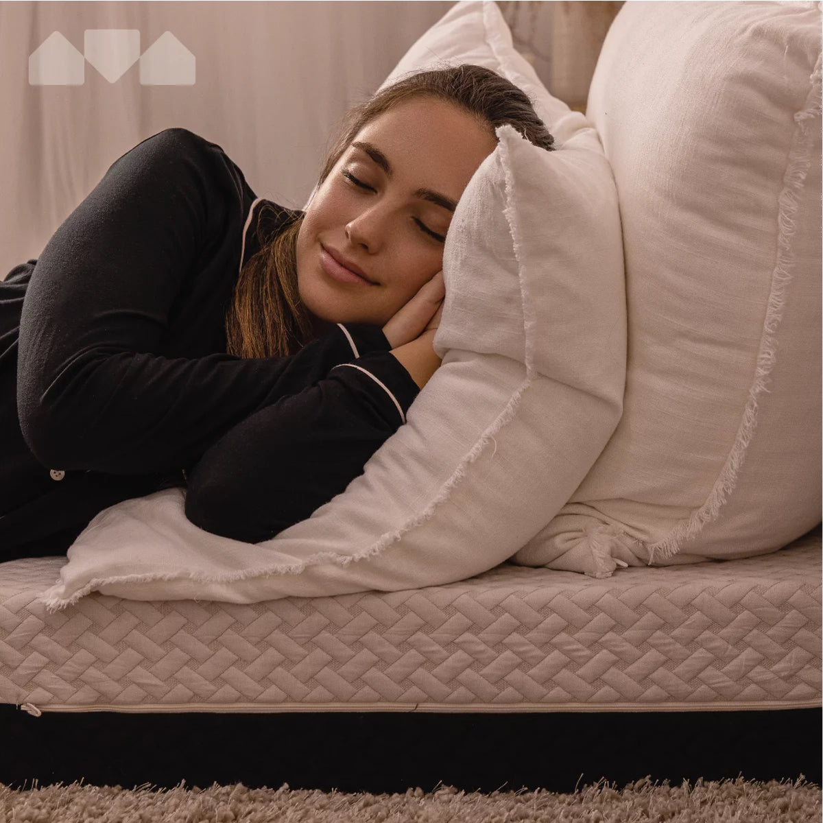 Queen Memory Foam Tri Folding Mattress with Waterproof Washable Cover H4577