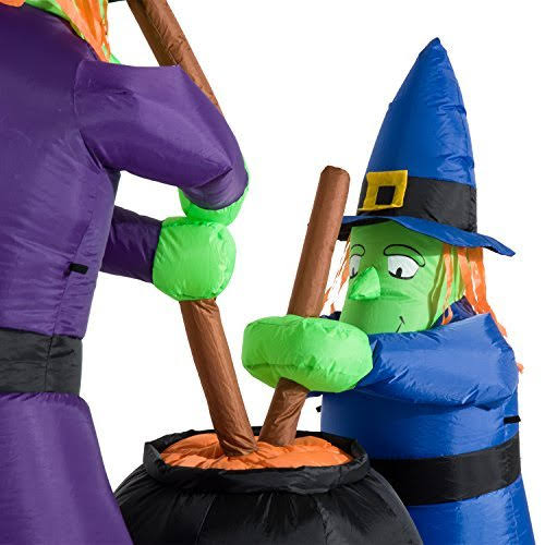 Inflatable Halloween Decoration with Cauldron B17116