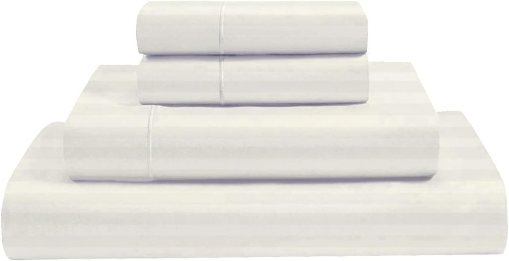 Ivory California King Size 4 Pcs Bed Sheets Set T70419