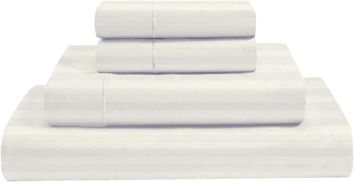 Ivory California King Size 4 Pcs Bed Sheets Set T70419