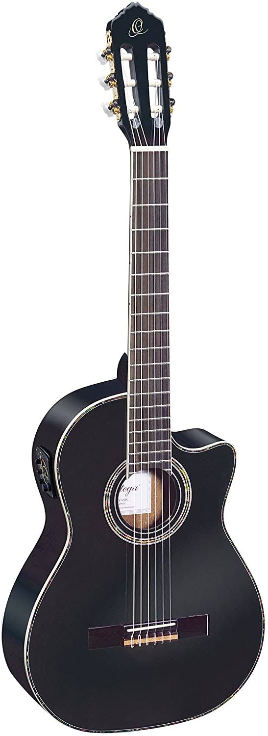 Acoustic-Electric Nylon Guitar Gloss Black T43995