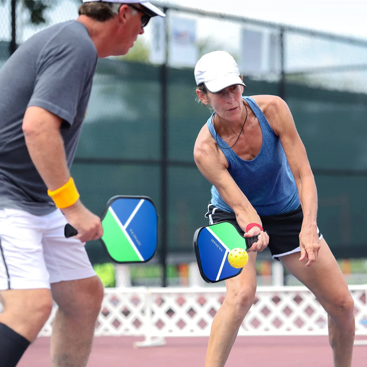 Pickleball Paddle Set of 2 with Balls and Carry Bag R77516