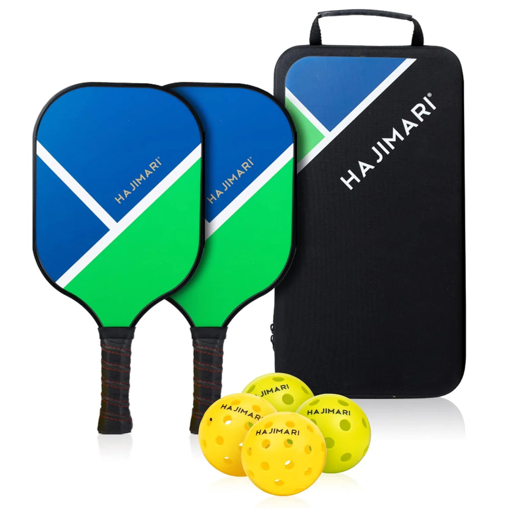 Pickleball Paddle Set of 2 with Balls and Carry Bag R77516