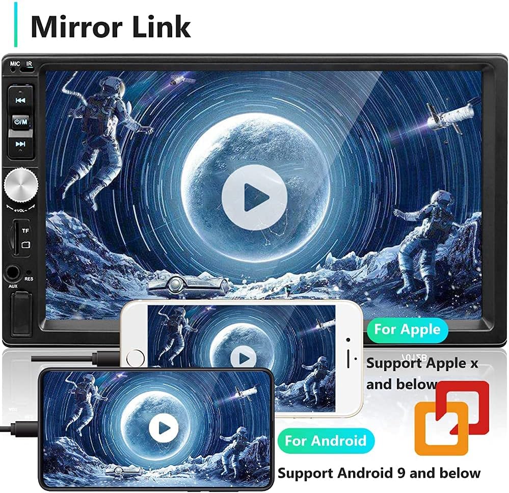 7 Inch Double Din Bluetooth Car Stereo Touch Screen C13317