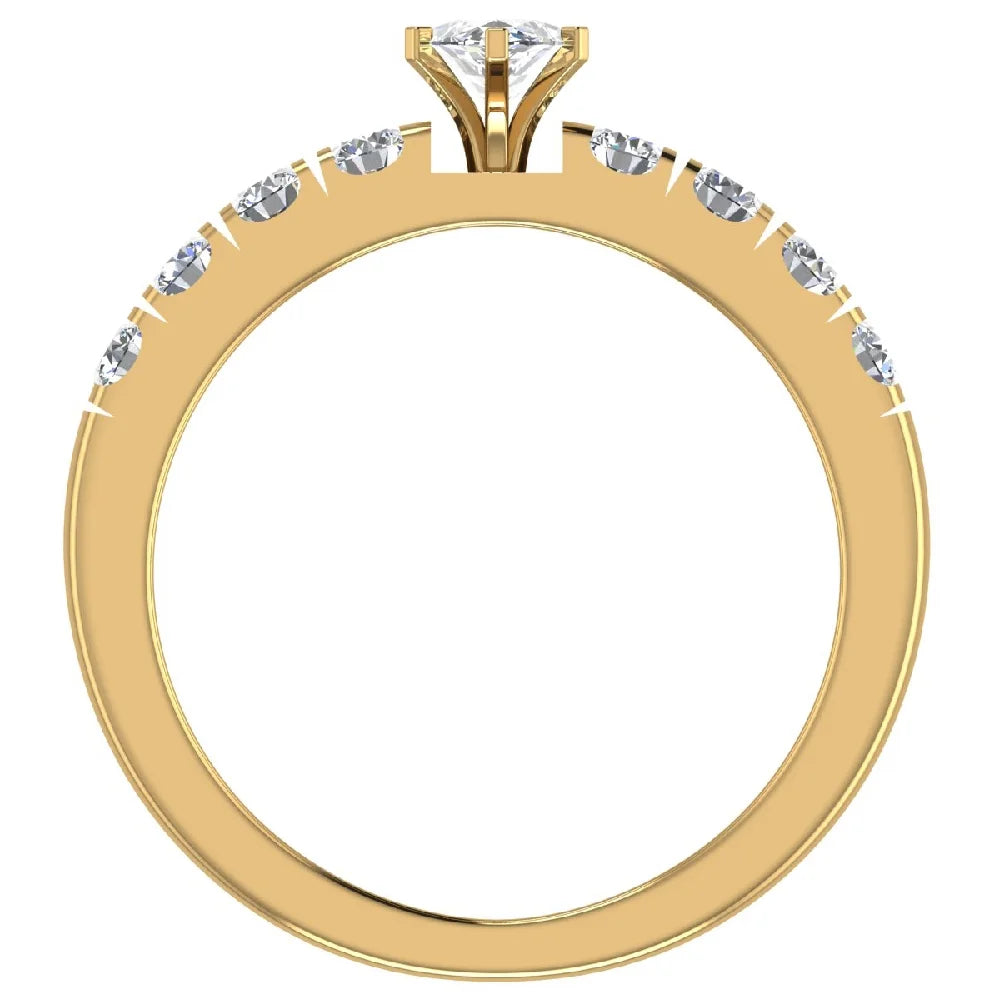 Marquise Cut 14K Gold 1.00 CT Engagement Ring M331