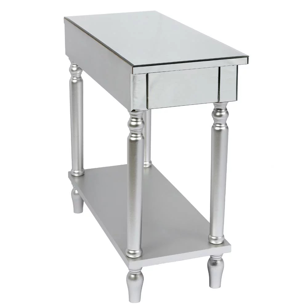 Mirrored Console Table with Drawers and Shelf P1908