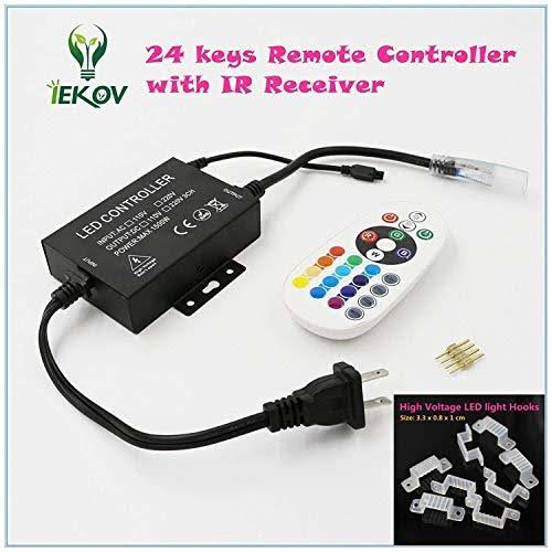 RGB LED Strip Light, Waterproof Multi Colors Dimmable SMD5050 LED Rope Light L659