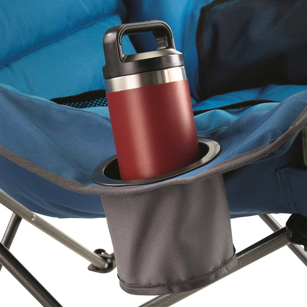 Oversized XL Padded Folding Camping Chair with Cup Holder Y336