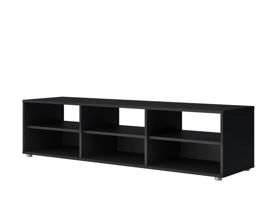 White 6 Shelf TV Stand P3535
