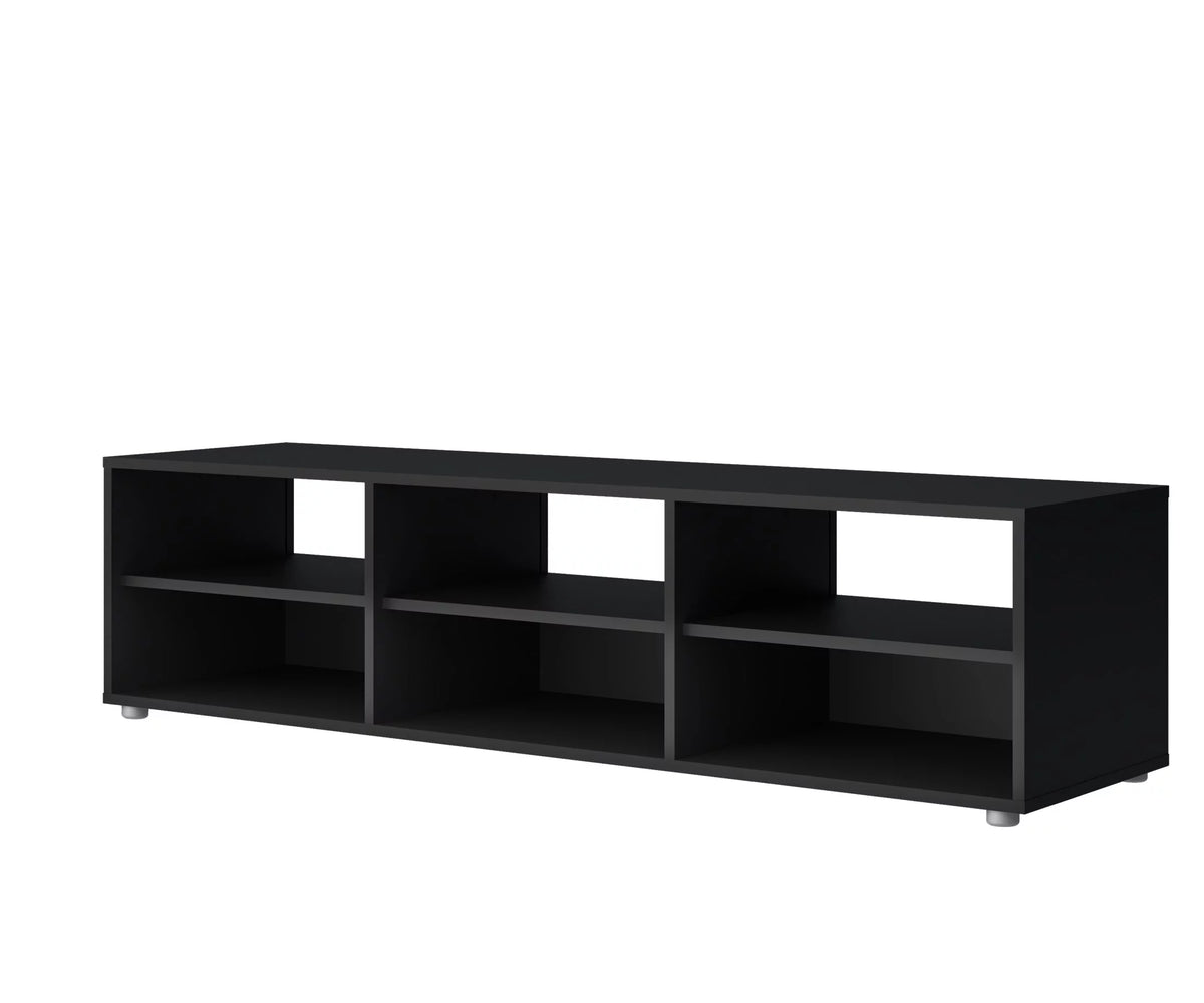White 6 Shelf TV Stand P3535