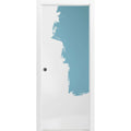 Sliding French Pocket Door 36 x 84 inches Solid Wood Interior Doors U455252