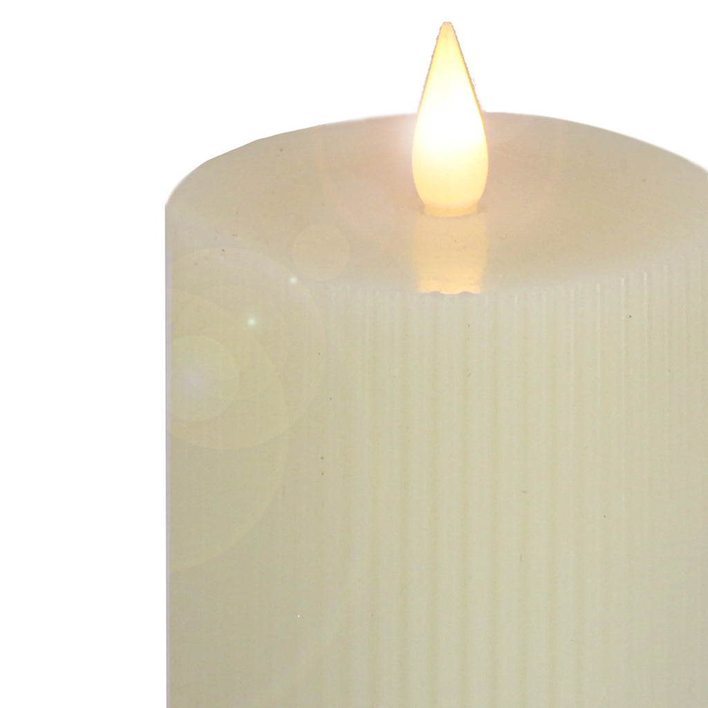 Ivory Warm White LED Flameless Candle with Remote N707475